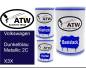 Preview: Volkswagen, Dunkelblau Metallic 2C, X3X: 500ml Lackdose + 500ml Klarlack + 250ml Härter - Set, von ATW Autoteile West.